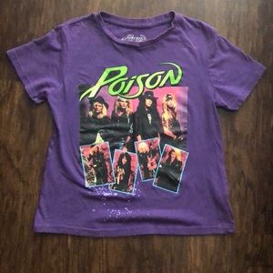 Vintage Poison bleached crop top